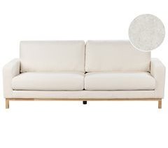 Beliani Sofá de 3 lugares Bouclé SIGGARD