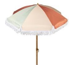 Aktive Guarda-sol de praia de 8 nervuras, com franjas