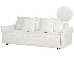 Beliani Sofá cama Bouclé KRAMA