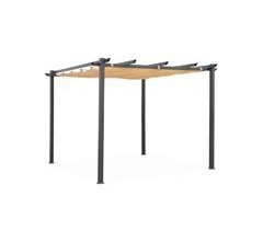 Pérgola, alumínio, cobertura deslizante 305x298