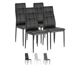  Conjunto de 4 cadeiras de jantar Chelsea