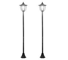 Conjunto de 2 Candeeiros Solares ABS Outsunny