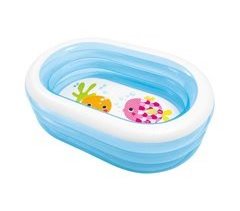 Piscina insuflável INTEX oval aquário 163x107x46 - 238 l