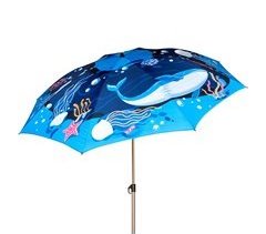 Aktive Guarda-sol de praia 8 varetas 200 cm mundo marinho