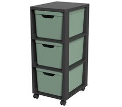 Torre de gavetas com rodas 3x 16L 80