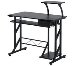 Mesa para Computador MDF e Metal HOMCOM, escritório - secretárias 90x50