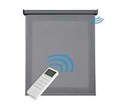 Estor de Rolo Motorizado Screen Premium acabamentos em alumínio Tecido Técnico Motor