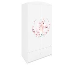 Armário de 2 portas e 1 gaveta Kocot Kids Babydream Unicorn