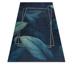 ANDRE 1170 Tapete Folhas cubo antiderrapante 120x170