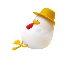 Luz noturna de pato para quarto infantil