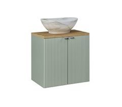 Móvel de lavatório simples 2 portas Verde Jade