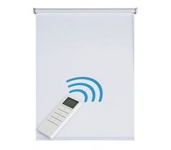 Estore de Rolo Opaco Motorizado com bateria motor e controlador