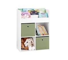 Estante de brinquedos e livros infantis SoBuy KMB79-W