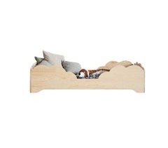 Cama infantil individual de madeira em forma de nuvem 90x160
