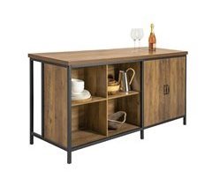 Aparador de jantar com 2 portas 4 compartimentos KNL01-F SoBuy