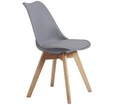 Pacote de 2 cadeiras de jantar norueguesas com pernas de faia