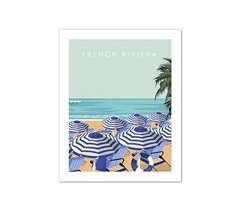 Gravura FRENCH RIVERA 50x40cm marca MARCOMUEBLE