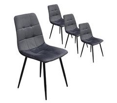 Conjunto de 4 cadeiras de jantar : Estofadas