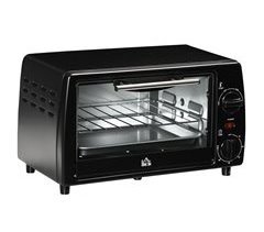 Mini Forno Elétrico Metal, Aço Inoxidável e Vidro Temperado