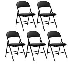 Pack de 5 cadeiras dobráveis ​​acolchoadas Thinia Home