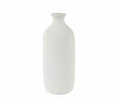 Vaso de grés IGOR metal branco