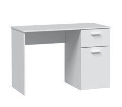Mesa de secretária Huelva 1 porta 1 gaveta branca
