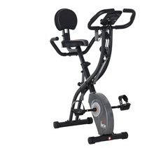 Bicicleta Estática Dobrável Aço, plástico ABS HOMCOM