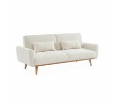 Sofá-cama com bucles - Oskar - 2 - 3 lugares escandinavo