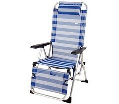 Pack de 2 espreguiçadeir às riscas c/almofada Aktive
