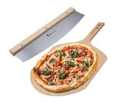 Conjunto composto por Cortador de Pizza + tábua de madeira MasterPRO
