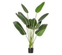 Planta Artificial Bananeira PE e Tecido HOMCOM