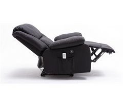 Cadeira de relaxamento elétrica confortável, RECLINER ELEVÁVEL, levanta pessoas, tecido 100% poliéster