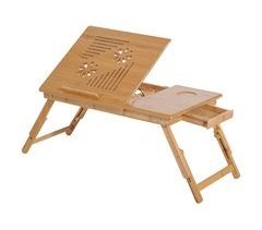 Mesa para Portátil Bambu HOMCOM, casa - mesas 55x35