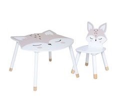Mesa e cadeira infantil Fox Serigrafia