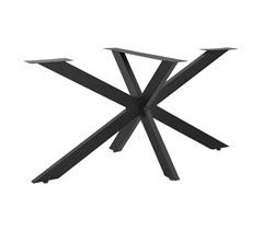 Perna de mesa em forma de estrela Oberau em aço e ferro 98x58