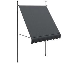 Toldo Manual alumínio, metal, tecido de poliéster