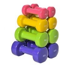 Jogo de Halteres Aço, PU HOMCOM, desportos e lazer - musculação