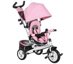 Triciclo para Bebés Metal, Plástico e Poliéster HOMCOM