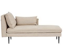 Beliani Chaise longue izquierdo Poliéster YERRES