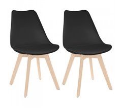 Pack 2 cadeiras de jantar estilo nórdico Daria Thinia Home