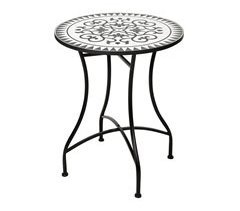 Mesa bistrô com design de mosaico Well Home