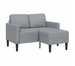 Sofá 2 lugares - Sofá fixo com Chaise em L