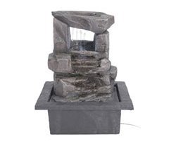 Fonte de água Well Home com design de 2 pedras e luzes
