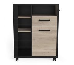 Armário de cozinha industrial com rodas