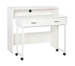 Conjunto de 2 secretárias empilháveis MDF, Metal HOMCOM 100x36