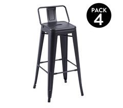 Conjunto de 4 bancos altos Tolix