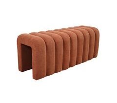 Banco, ponta de cama contemporânea em tecido 114x40
