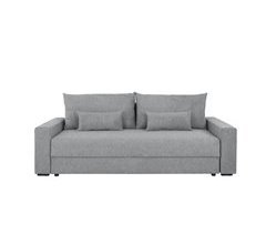Sofá-cama PIA 3 lugares com arca cinzento