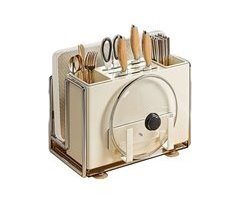 Porta-utensílios de cozinha e tábua de cortar