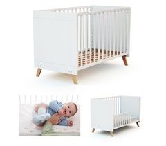 Berço co-leito Sakura convertível em cama (kit de grades incluído)